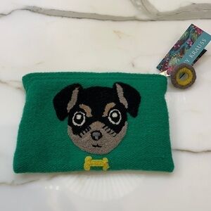 Beautiful Jenny Krauss Dog Wool Clutch—NWT